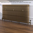 CI-RC813-30-MET-PALE-GOLD-LS01 - Richmond 4 Column Victorian Cast Iron Radiator H813mm x W1897mm CI-RC813-30-MET-PALE-GOLD-LS01 - Richmond 4 Column Victorian Cast Iron Radiator H813mm x W1897mm